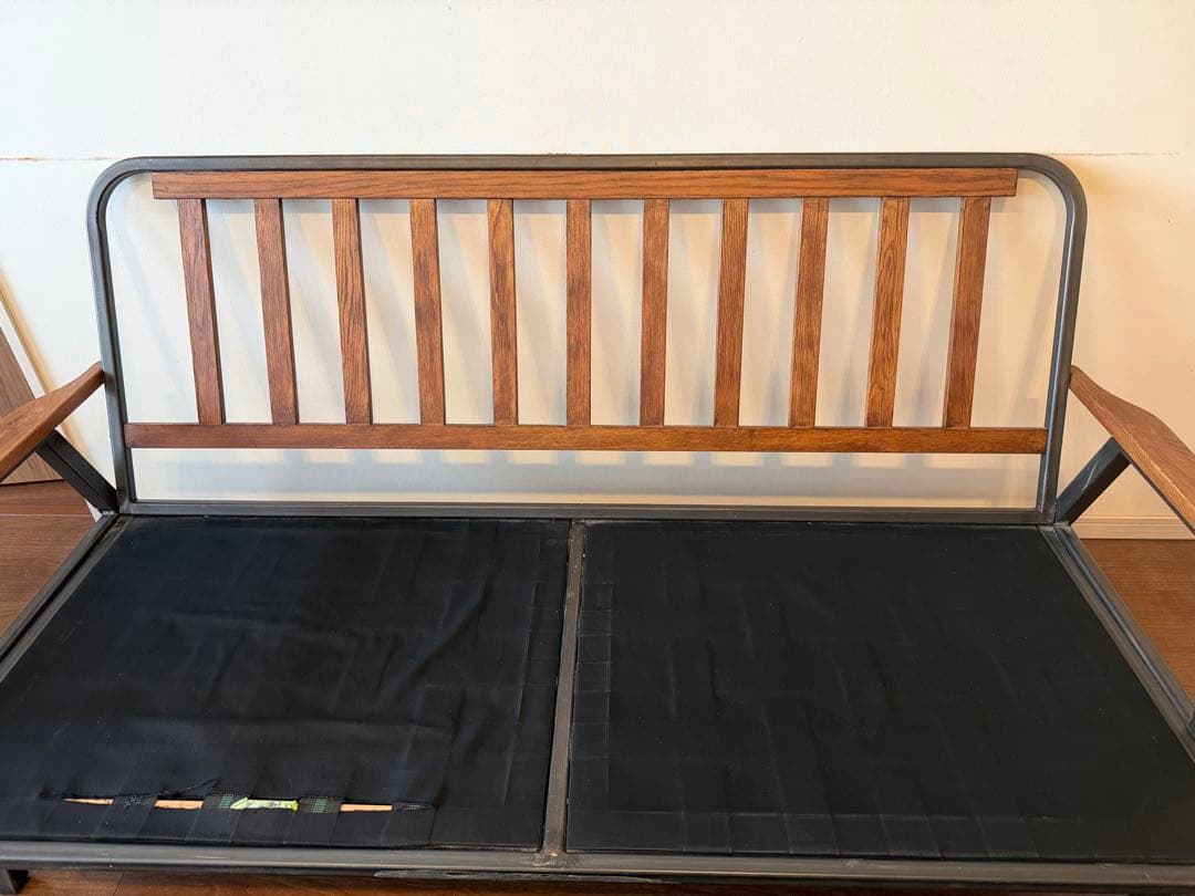 ACME Furniture 3人掛けソファー ブラウン×ネイビー