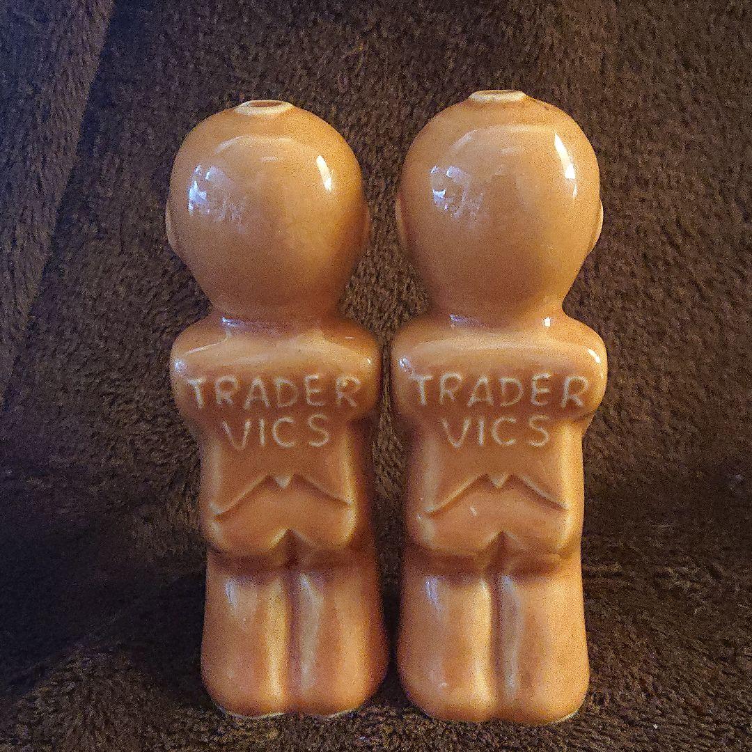 ポリネシア風 テーブル・ソルト&ペッパー・セット 1組