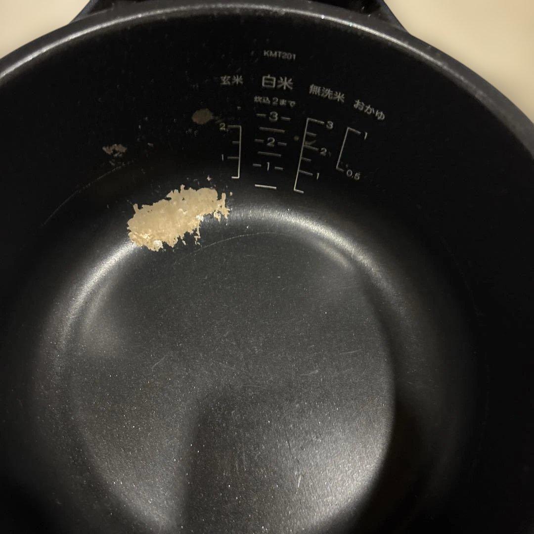 バルミューダ　BALMUDA 電気炊飯器 3合炊き K03A-BK