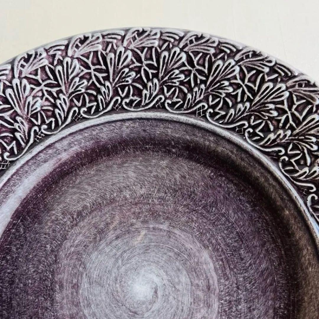 ★新品未使用 超美品★MATEUSマテュース　プラムレースプレート21cm 2枚