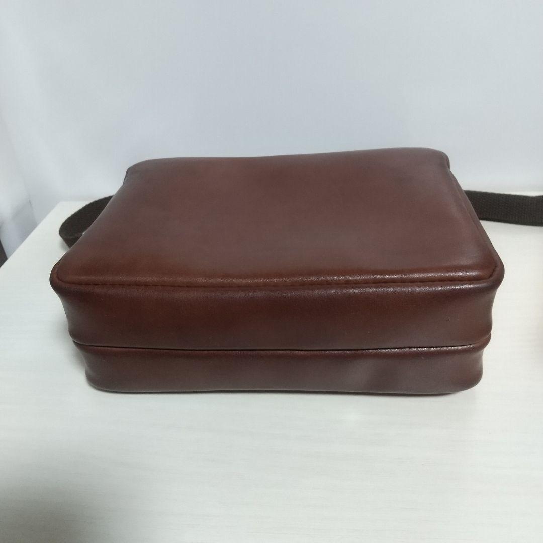 ハンドメイド レザー ショルダーバッグ（ブラウン）