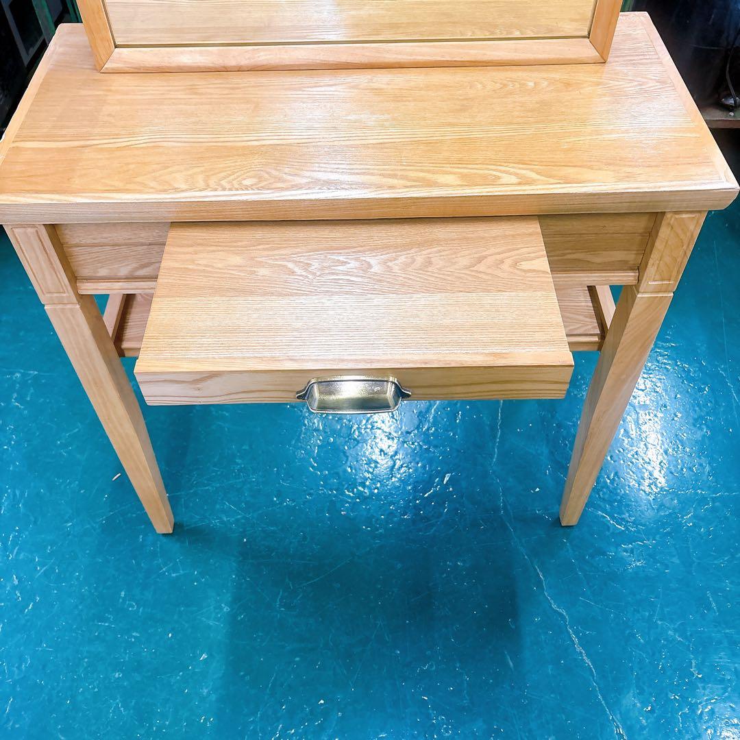 [送料設置込み】美容室 ドレッサー 片面 サロン 鏡台 木製