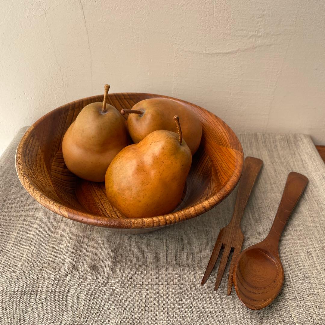 木製　寄木細工　サラダボウル　小田原　銘木　大型　フルーツボウル　盛り籠