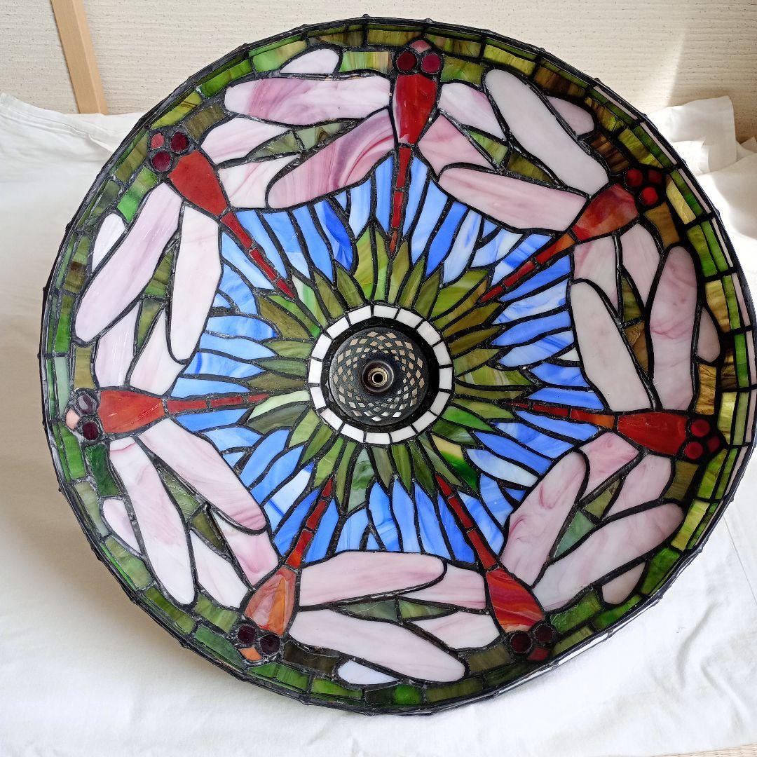 【希少の逸品】ティファニー レプリカステンドグラスランプ ドラゴンフライ
