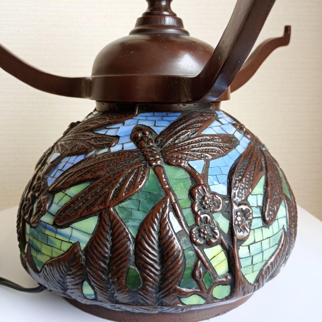 【希少の逸品】ティファニー レプリカステンドグラスランプ ドラゴンフライ