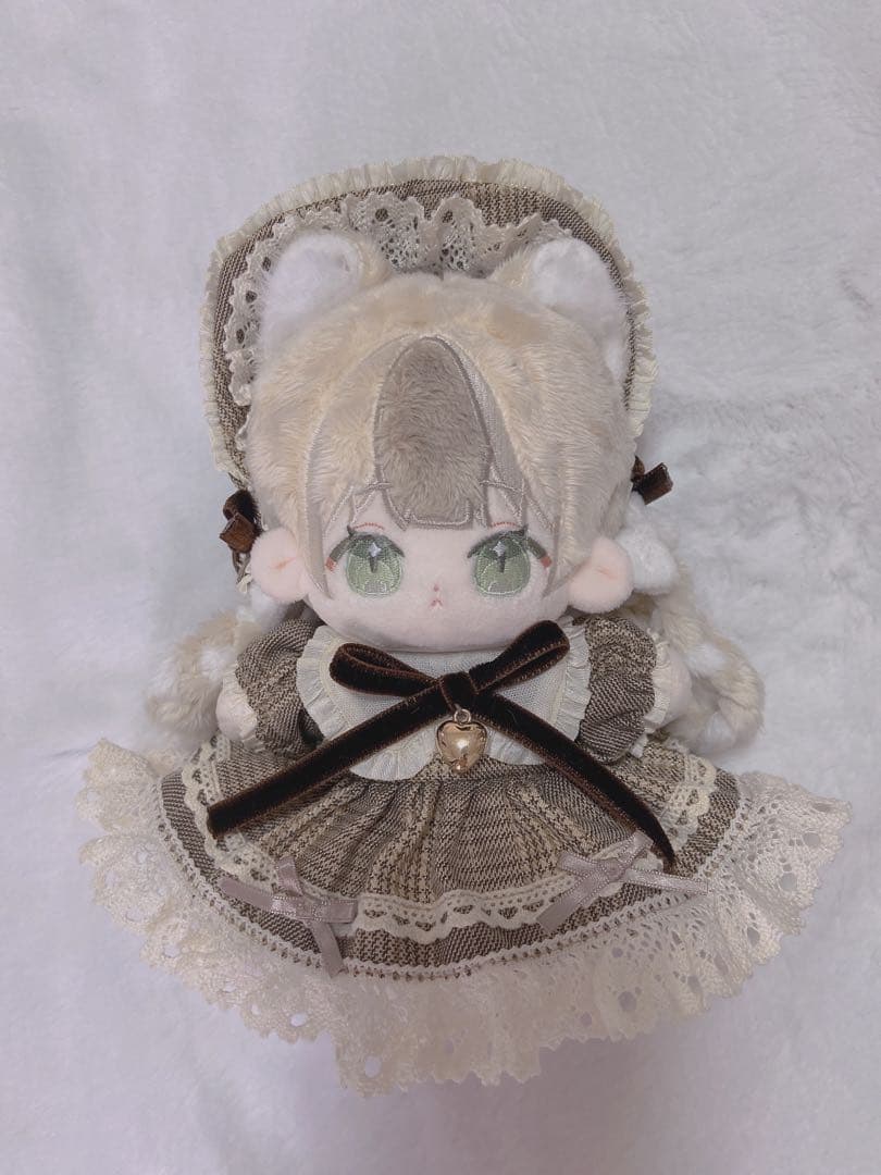 ブラウンチェックドレス