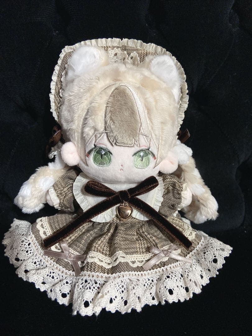 ブラウンチェックドレス