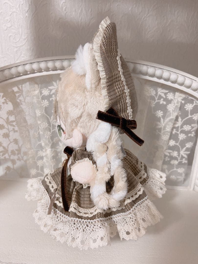 ブラウンチェックドレス