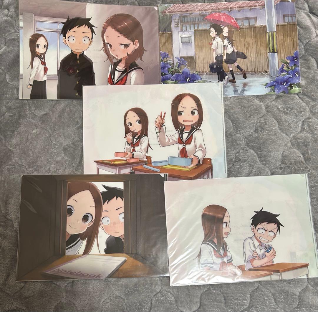 からかい上手の高木さんクリアファイル5点セット　高木さん展限定商品