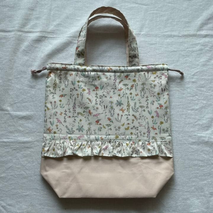 ハンドメイド♡持ち手付き巾着