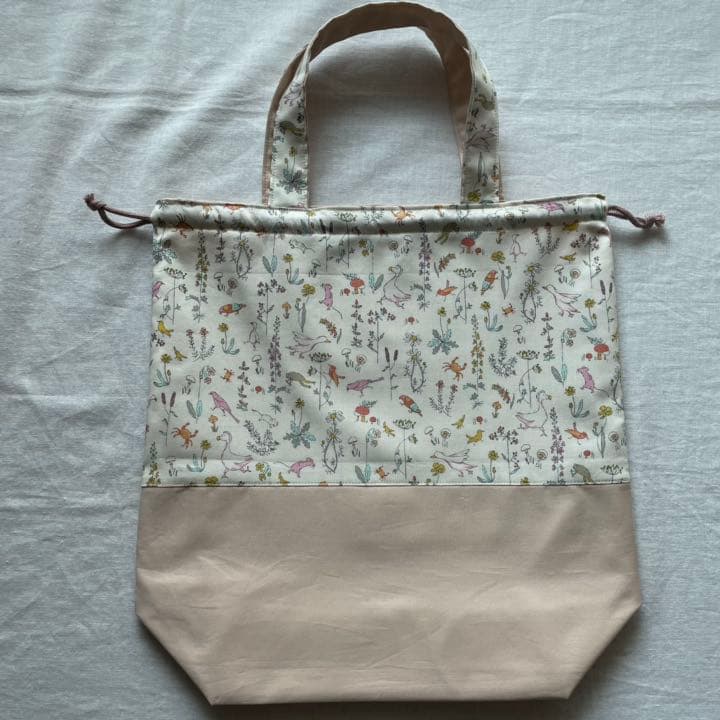 ハンドメイド♡持ち手付き巾着