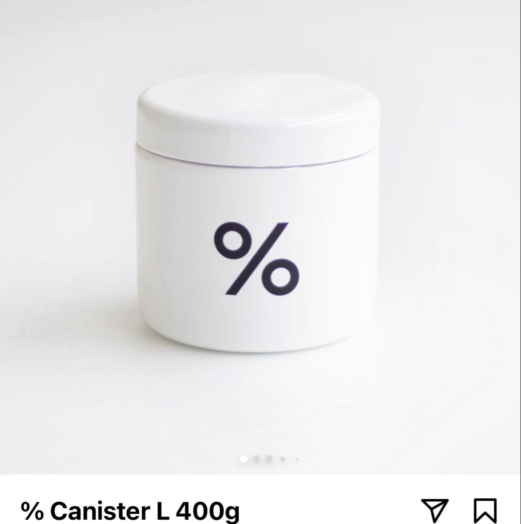 %専用%ARABICA コーヒーキャニスターL とスプーン　セット