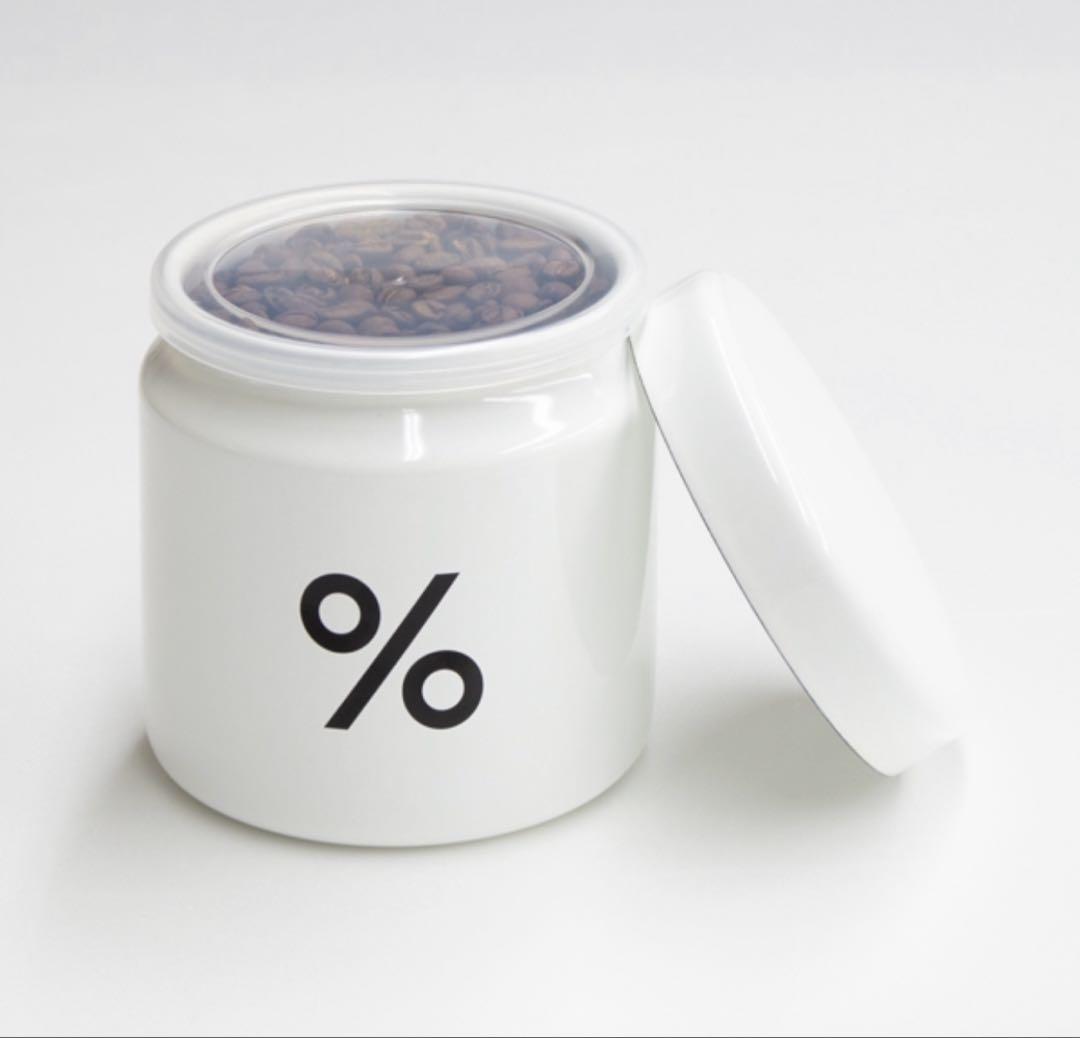 %専用%ARABICA コーヒーキャニスターL とスプーン　セット