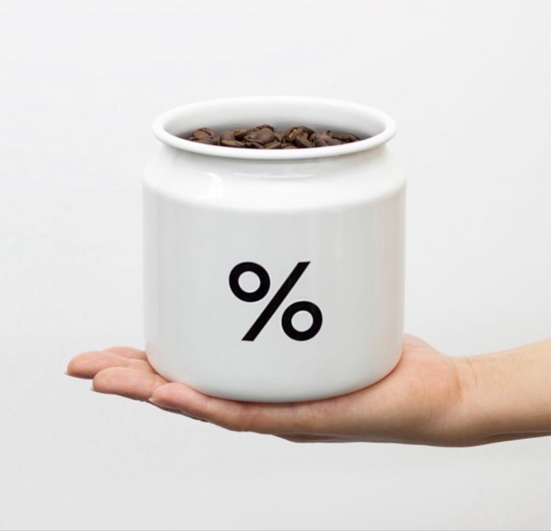 %専用%ARABICA コーヒーキャニスターL とスプーン　セット