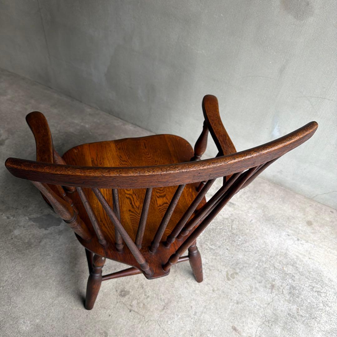 飛騨家具　キツツキ　オールドヴィンテージ　ウィンザーアームチェア　ロースタイル