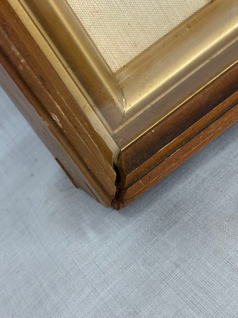 「剣岳」　榎本良一　絵画　油彩画　風景画　額装　共シール