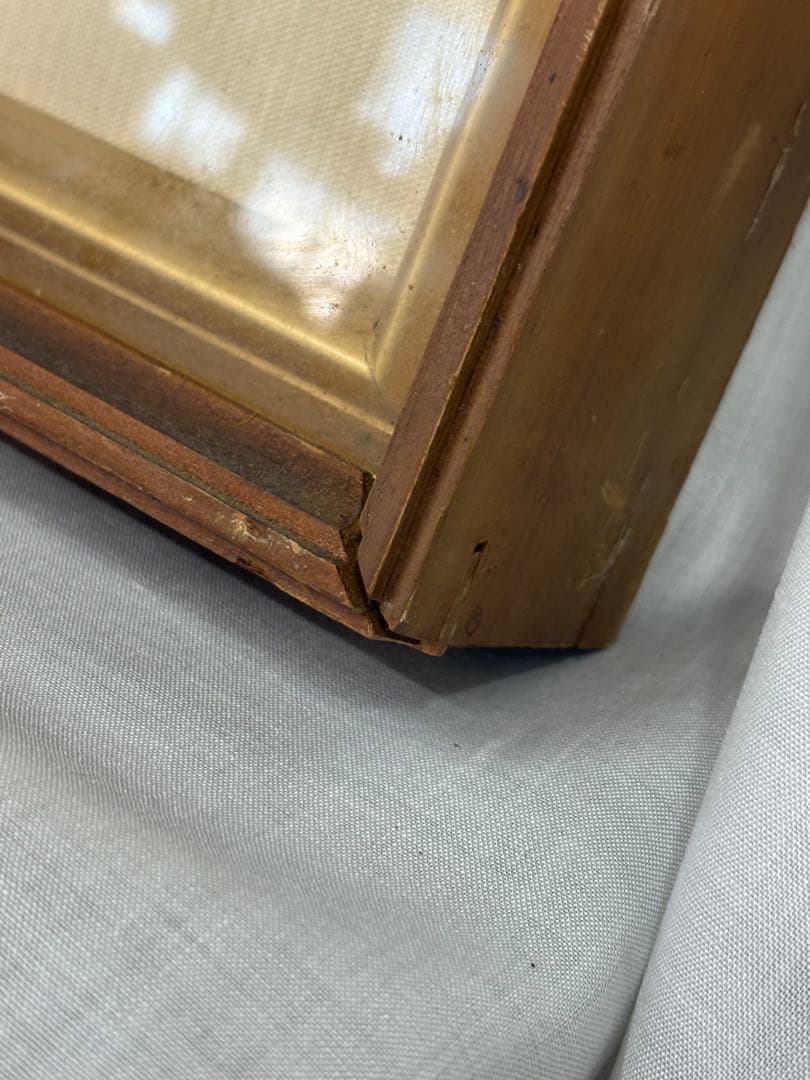 「剣岳」　榎本良一　絵画　油彩画　風景画　額装　共シール