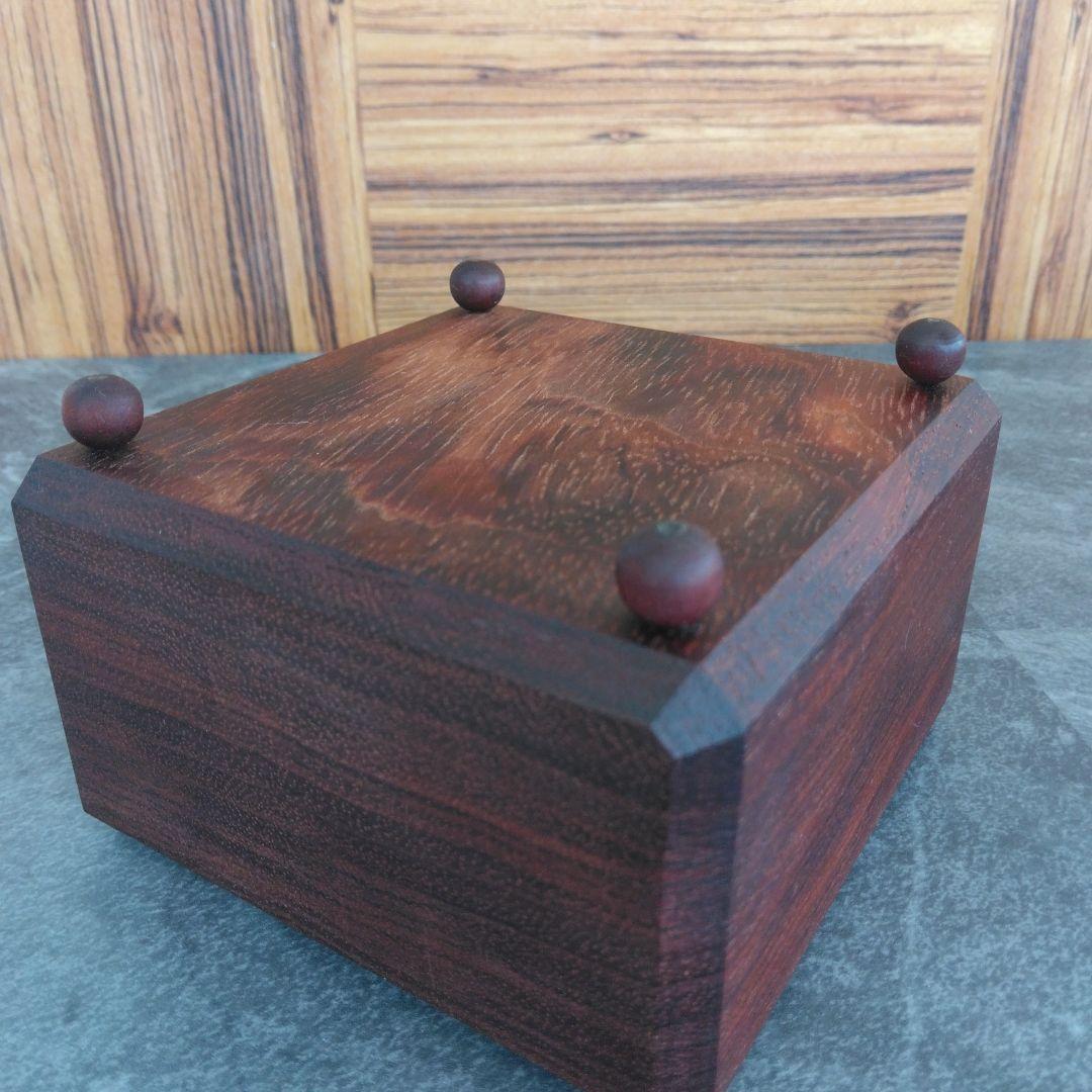 飾り台 　ブビンガ無垢材 　3点セット