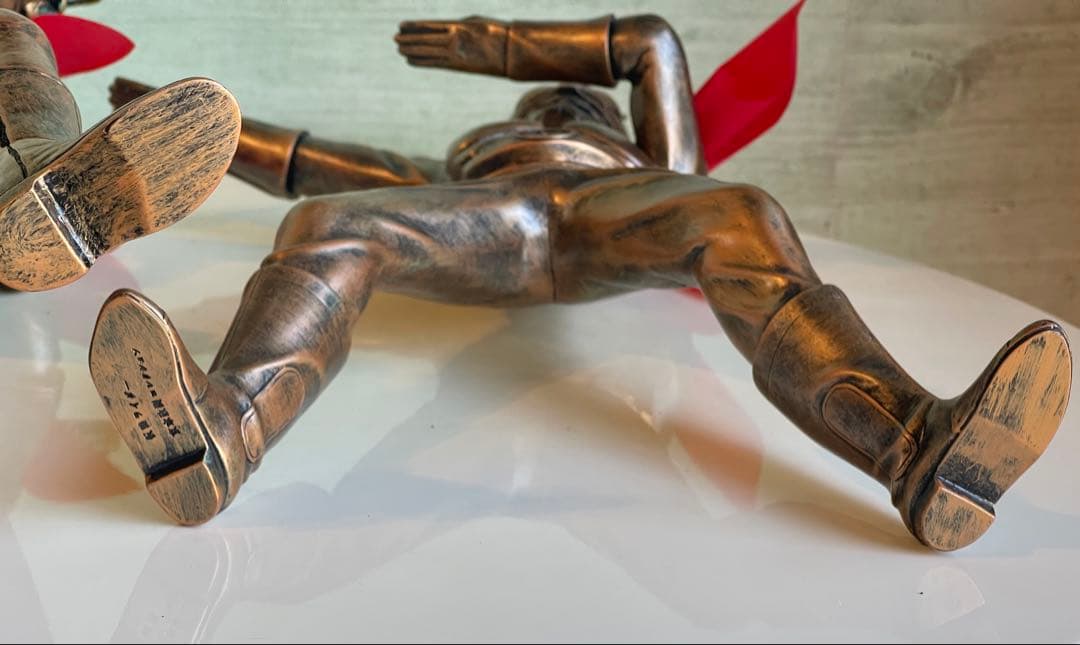 【限定/自立品】京本コレクション仮面ライダー1号＆2号ブロンズ シリアルカード付