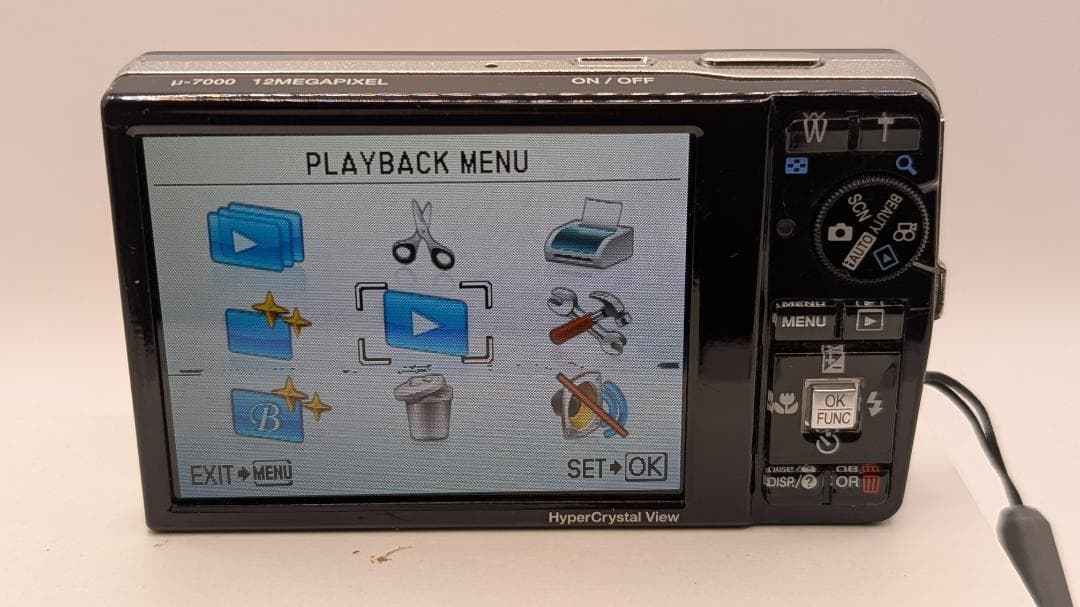 OLYMPUS μ7000 12M 7倍ズーム デジタルカメラ(動作品ジャンク）