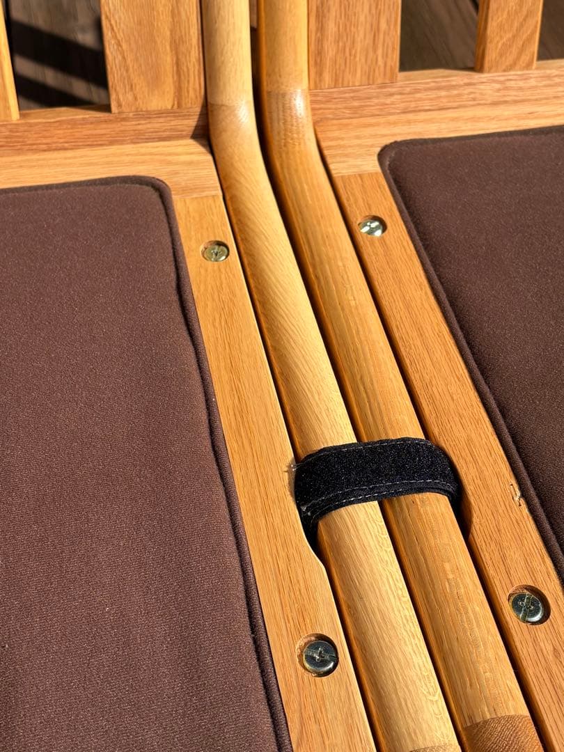 マルニ木工　マルニ60オークフレーム2シーターキノママ　帆布マスタード