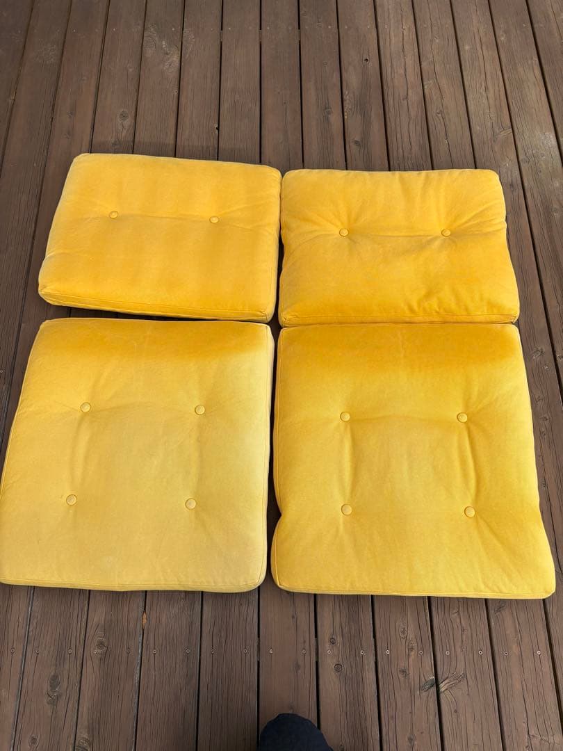 マルニ木工　マルニ60オークフレーム2シーターキノママ　帆布マスタード