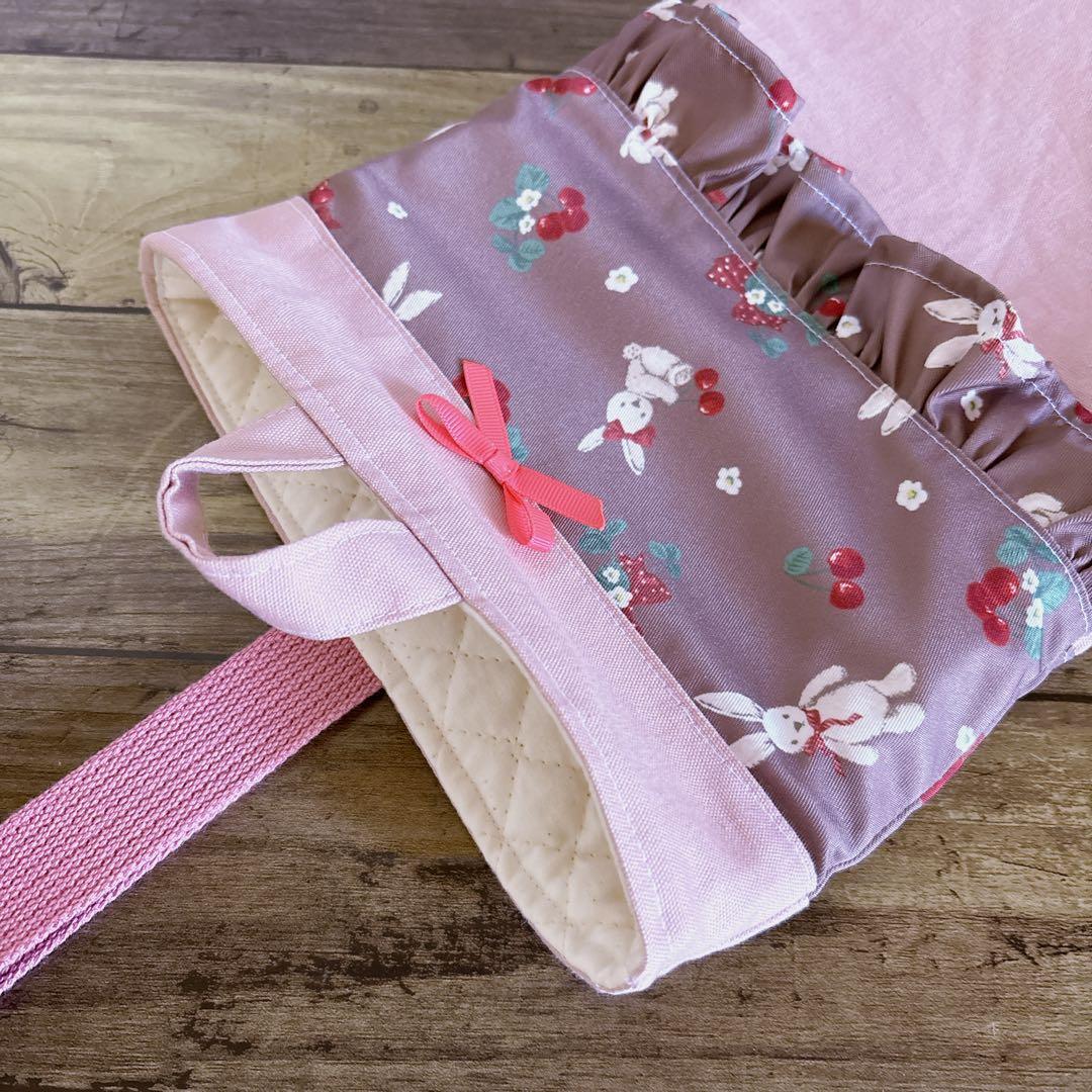 レッスンバッグ　体操服入れ　上履き入れ☆ラビット　チェリー　モカ　入園入学セット