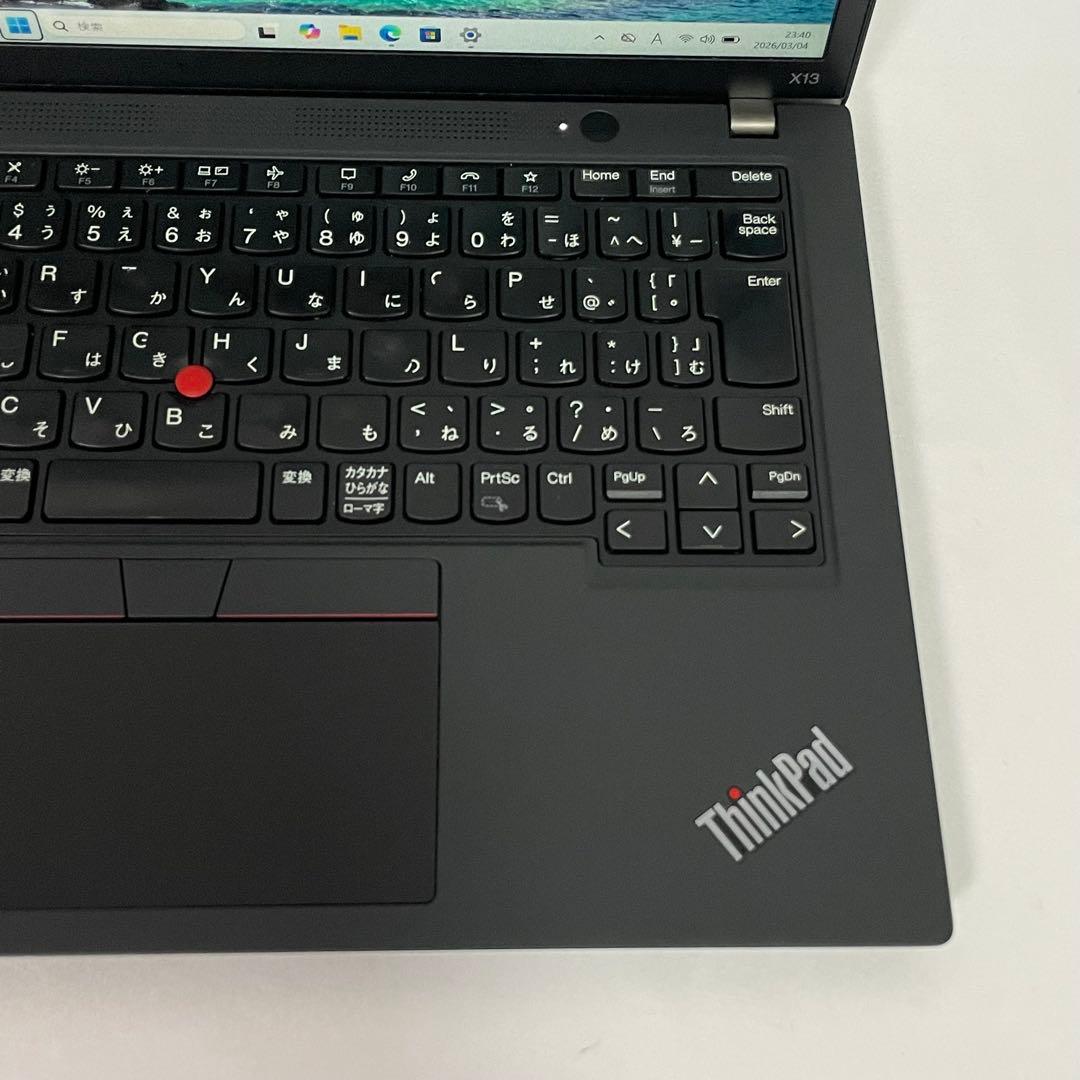 高性能ノートPC Lenovo ThinkPad X13 持ち運びに パソコン
