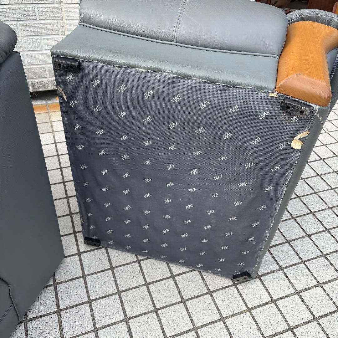 北欧レトロ レザーソファー 三人掛けソファー ラグジュアリー ビンテージ グレー