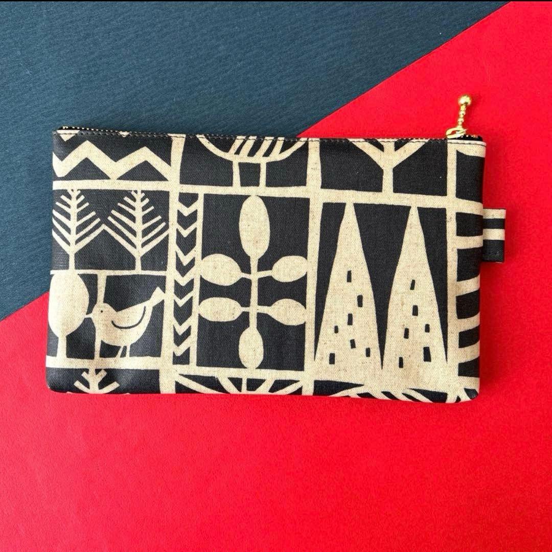 ラミネートポーチ（フォレスト）　ハンドメイド　ポーチ　720