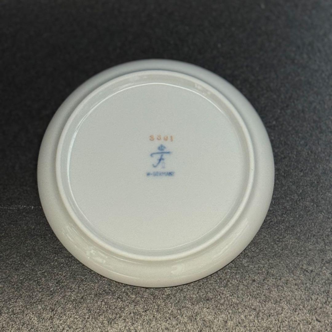 西ドイツ製　フルステンベルク　小皿 3枚セット 花柄 金彩 箱付 ヴィンテージ