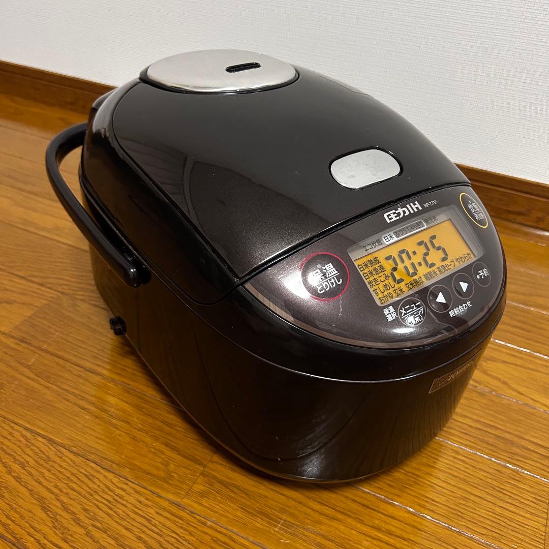象印 炊飯器 圧力IH NP-ZT18 5.5合 動作確認済 ダークブラウン