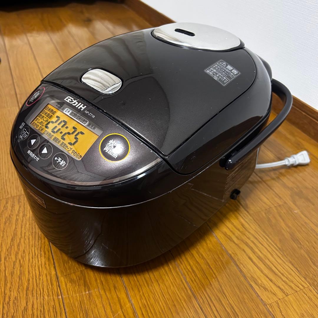 象印 炊飯器 圧力IH NP-ZT18 5.5合 動作確認済 ダークブラウン
