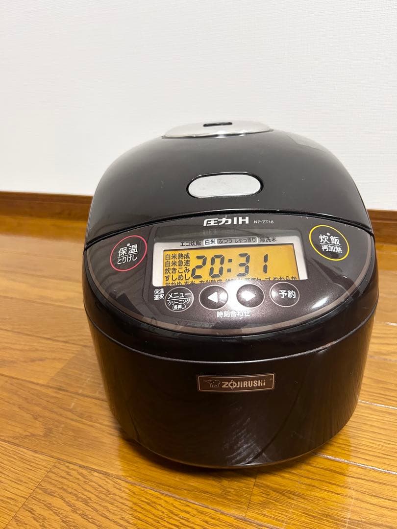 象印 炊飯器 圧力IH NP-ZT18 5.5合 動作確認済 ダークブラウン