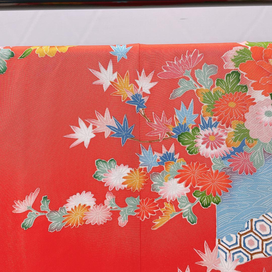 Y★4047★ 子供着物 七五三 女の子 四つ身 単品