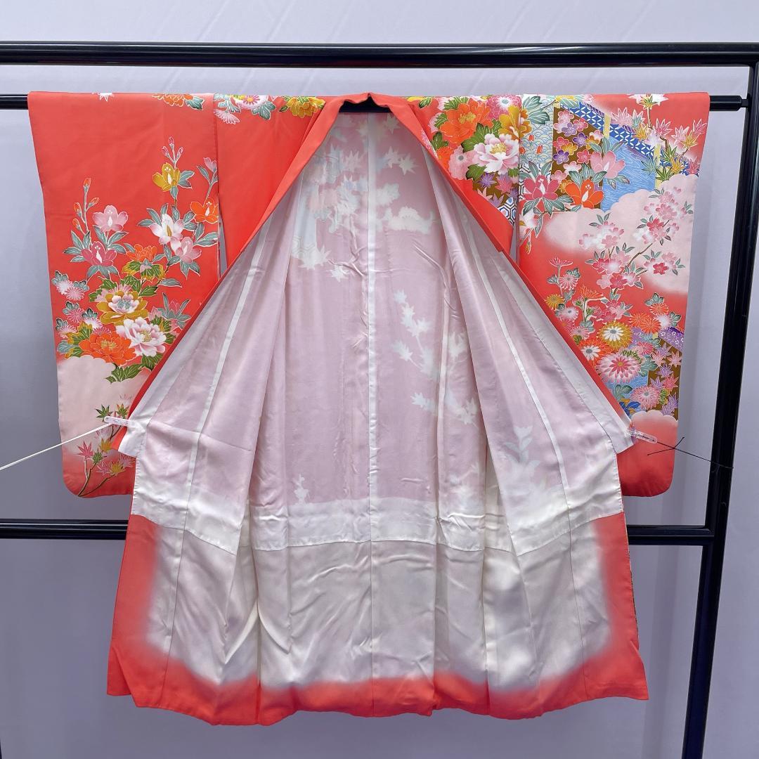 Y★4047★ 子供着物 七五三 女の子 四つ身 単品