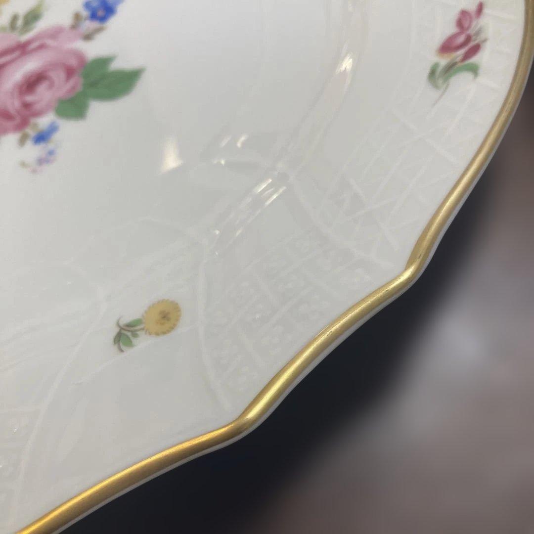 【フッチェンロイター】　ドレスデン　フラワー　平皿 4枚