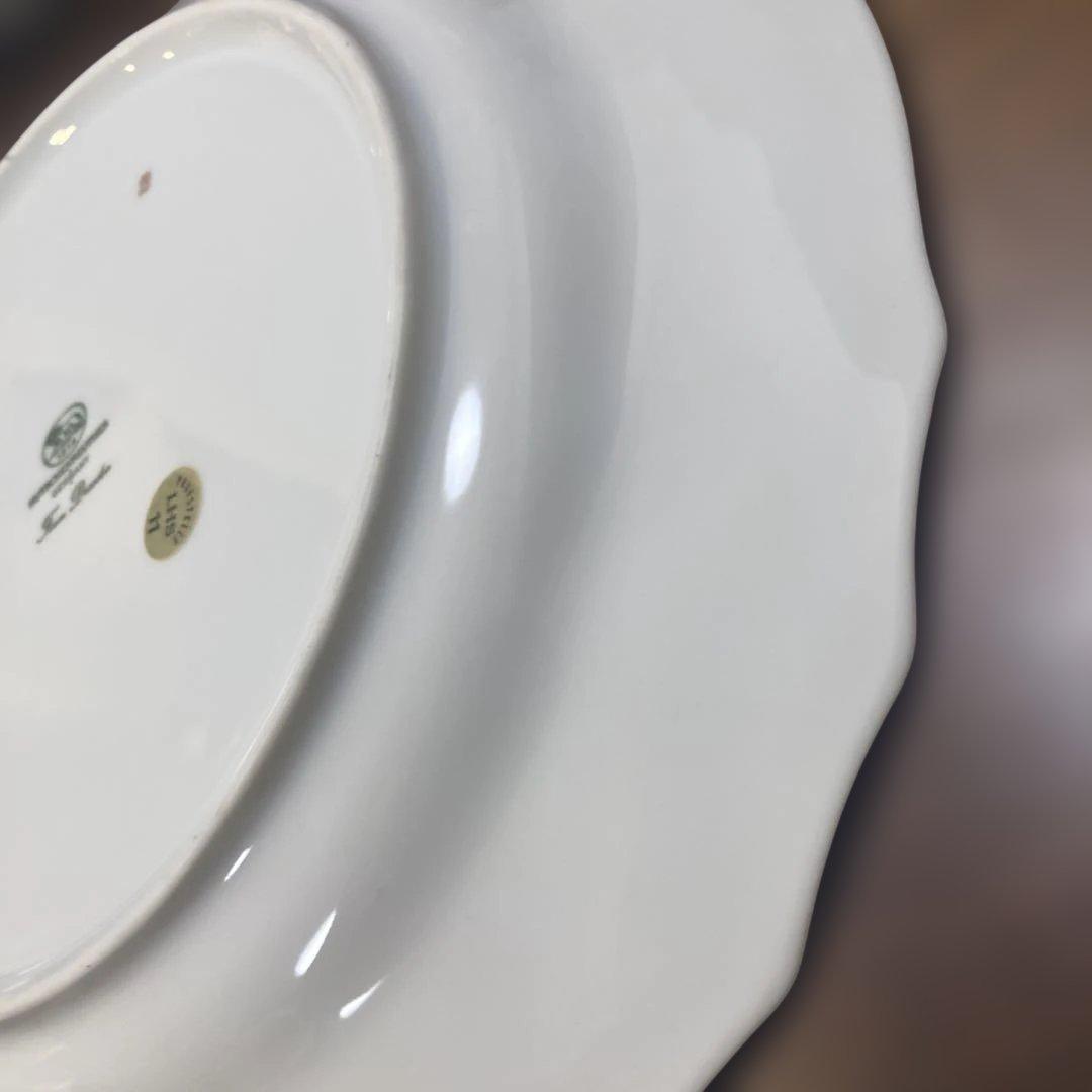 【フッチェンロイター】　ドレスデン　フラワー　平皿 4枚