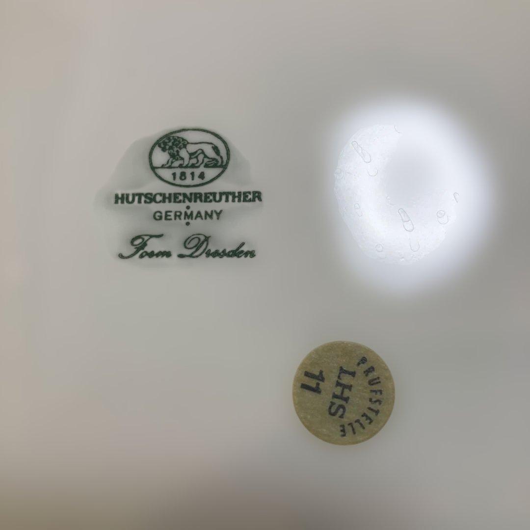 【フッチェンロイター】　ドレスデン　フラワー　平皿 4枚