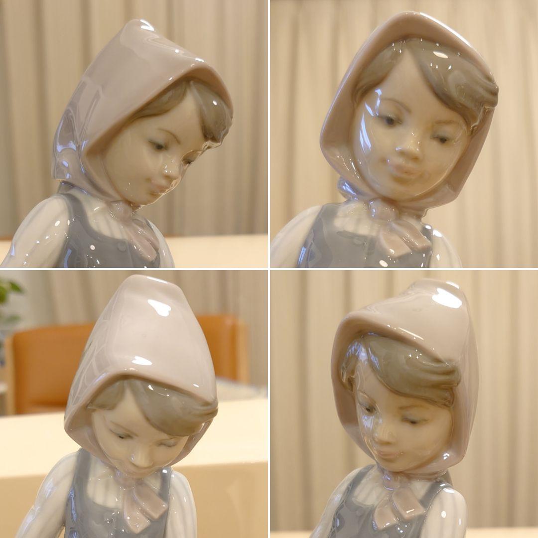 【美品 絶版 希少】LLADRO リヤドロ 1277『かたつむりをあげる少女』