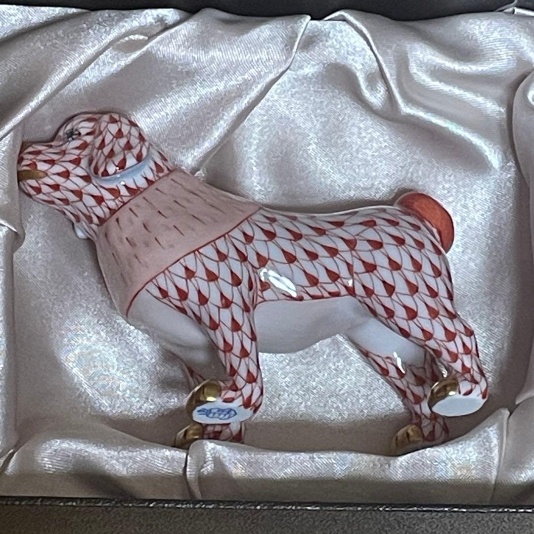 美品　箱付き　ヘレンド HEREND 2018年 犬年 いぬ 干支 フィギュリン