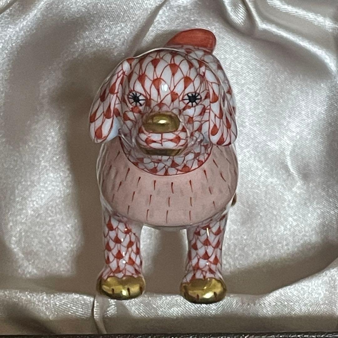 美品　箱付き　ヘレンド HEREND 2018年 犬年 いぬ 干支 フィギュリン