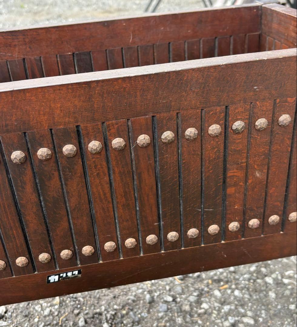 カリモク木製プランター ボックス ダークブラウン