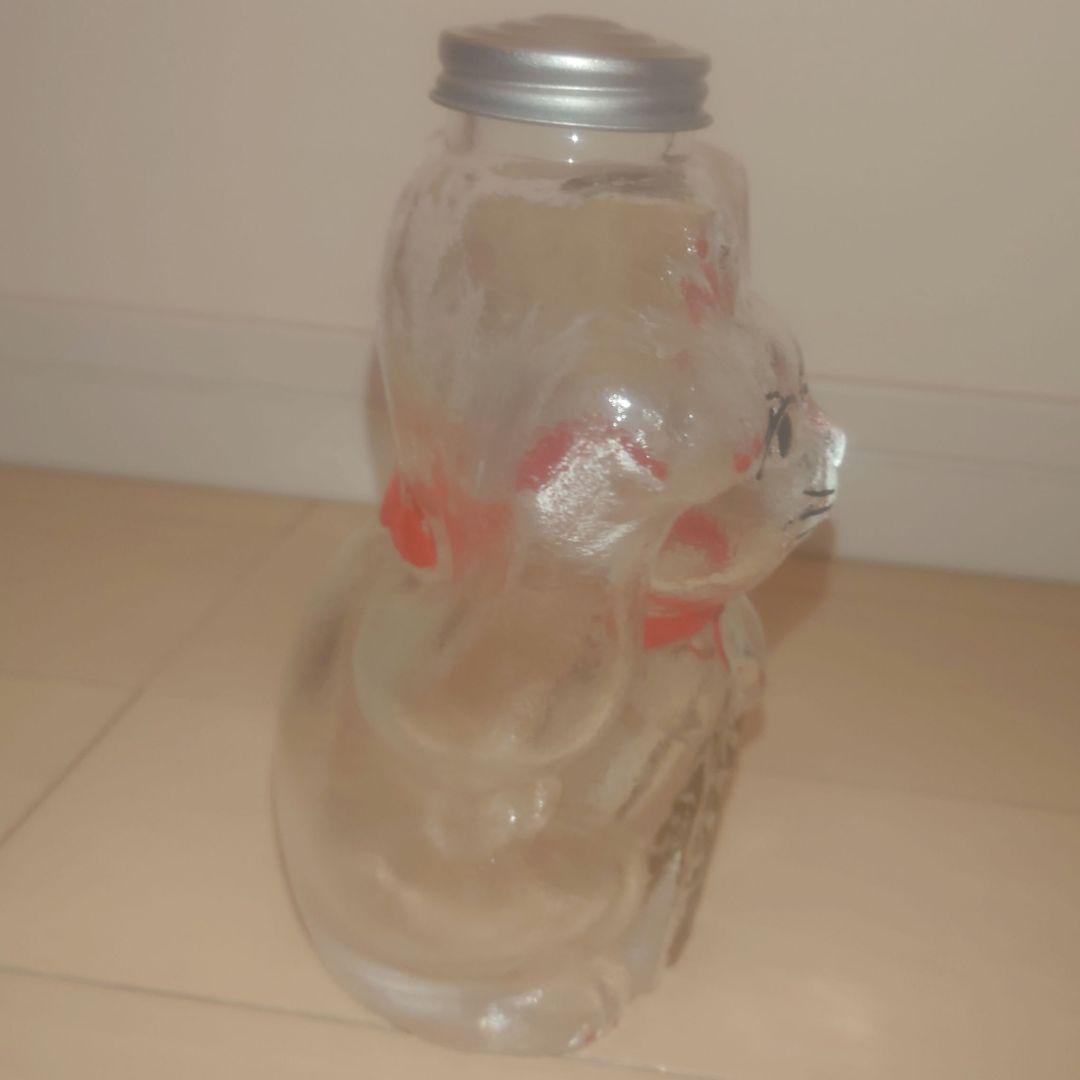 廣田硝子　Hirota Glass 置物 招き猫 菓子ビン 小 新品未使用品