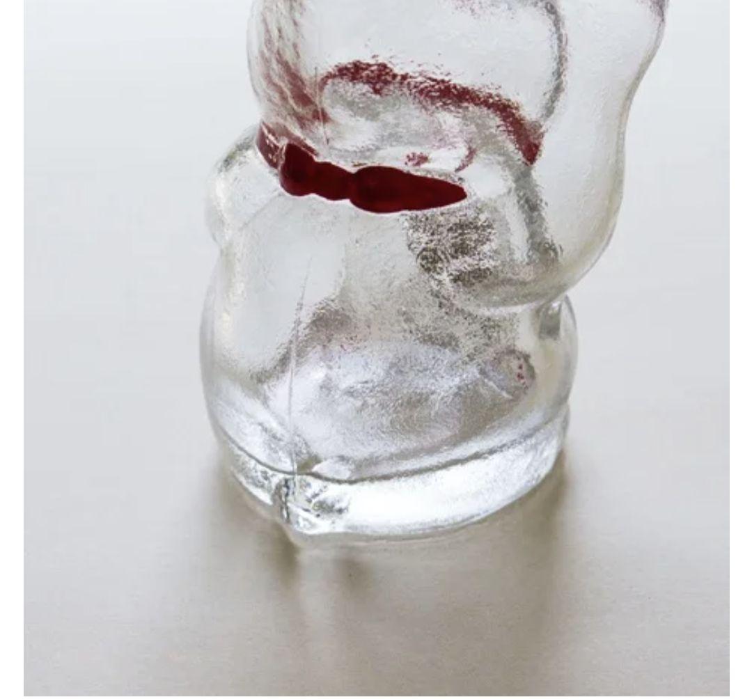 廣田硝子　Hirota Glass 置物 招き猫 菓子ビン 小 新品未使用品