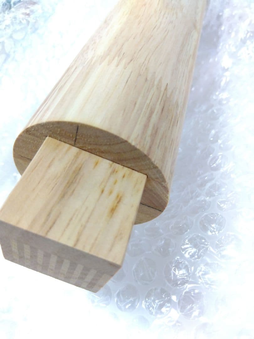 DIYに　ゴム集成材　Φ６０丸棒 長さ１８４３mm　自然塗装クリア色塗装品