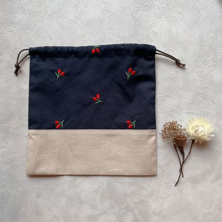 【handmade】巾着袋S