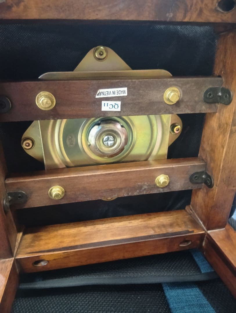 ★最終価格ヴィンテージ MORISHIGE PUレザー アンティーク回転チェア②