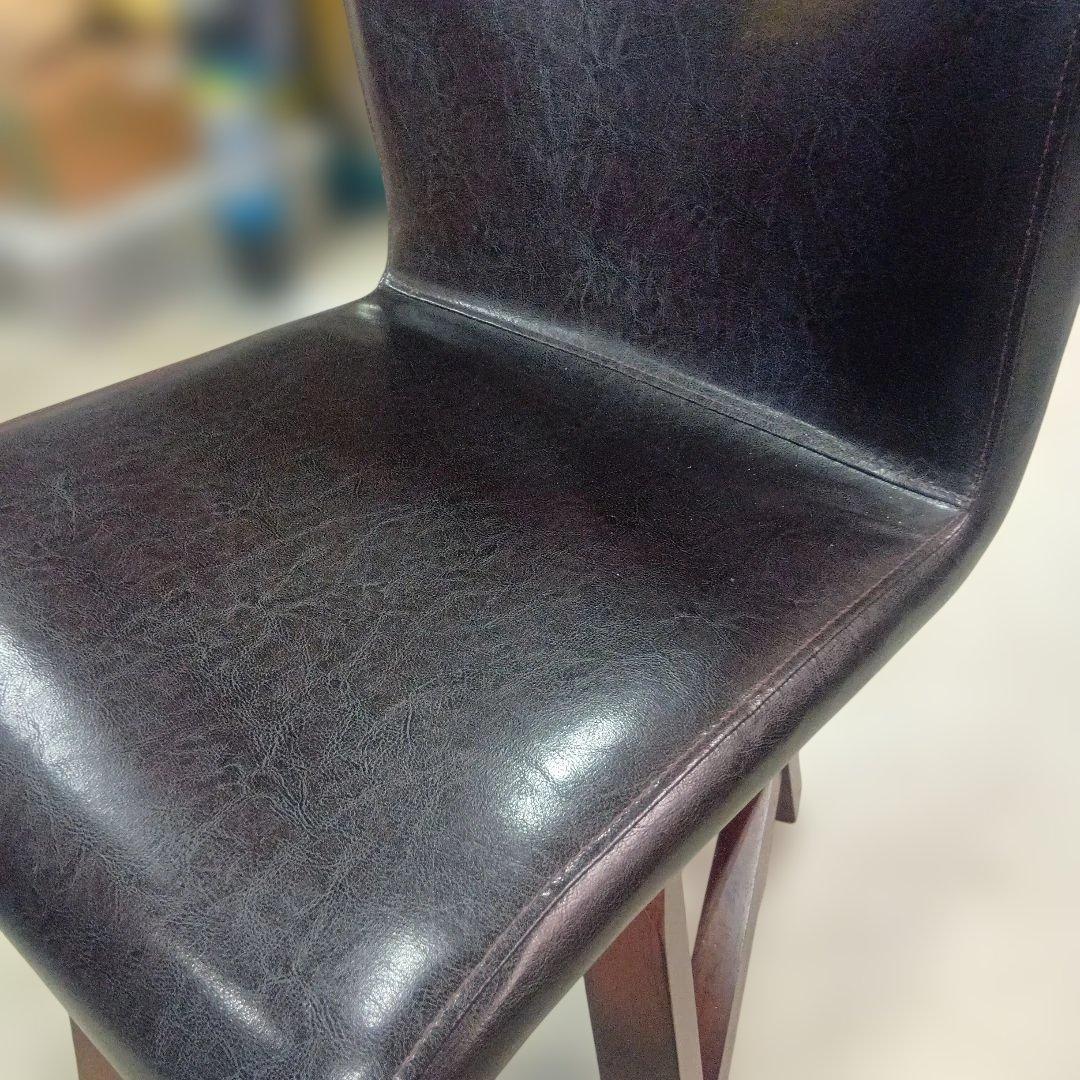 ★最終価格ヴィンテージ MORISHIGE PUレザー アンティーク回転チェア②