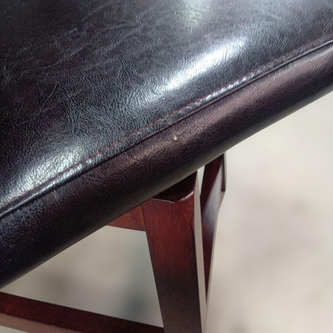 ★最終価格ヴィンテージ MORISHIGE PUレザー アンティーク回転チェア②